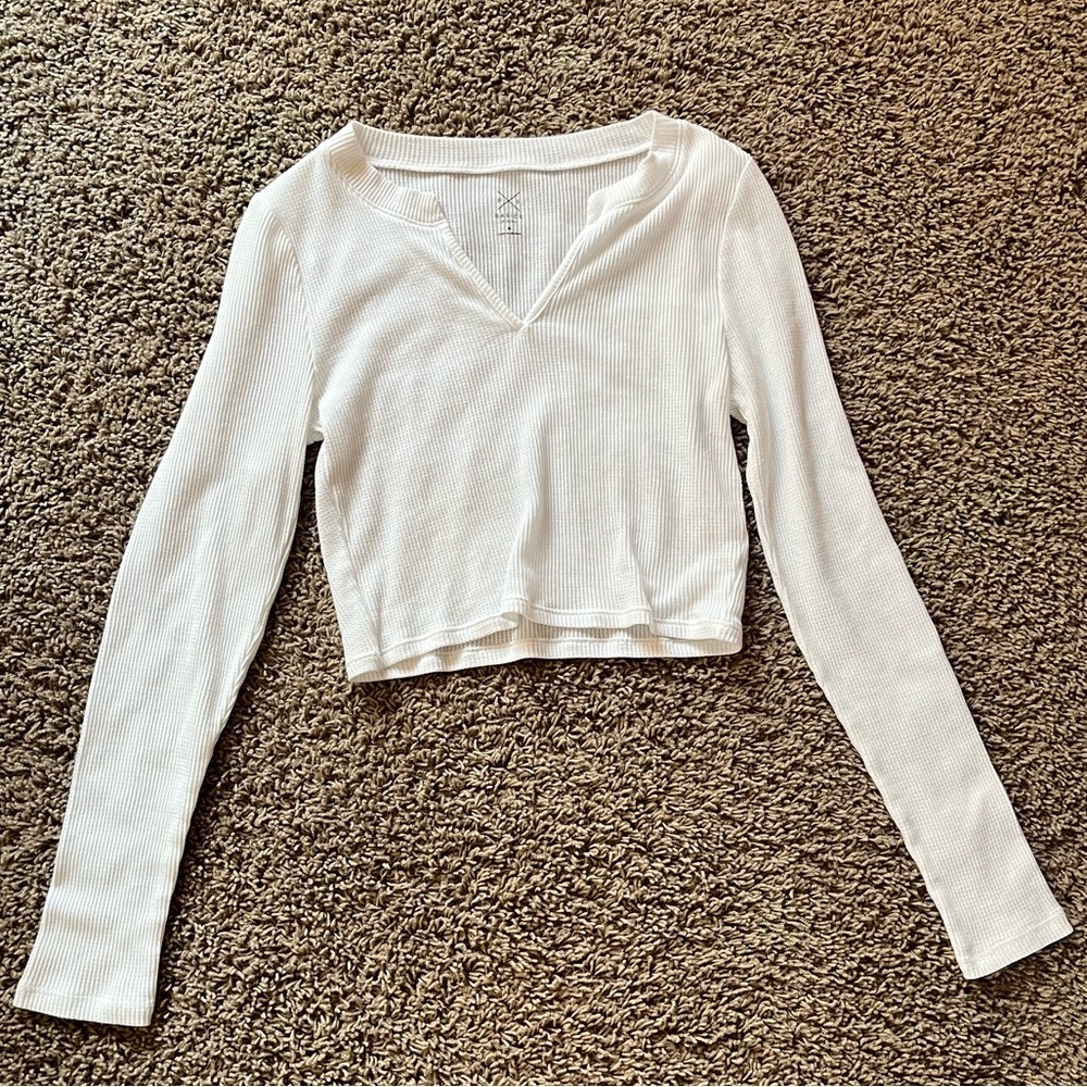 Women’s White Pacsun Waffle Top
